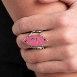 Paparazzi Jewelry Accessories - Oceanic Odyssey - Pink Ring - Vintage